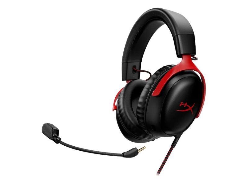 HyperX Cloud III - czarno-czerwony